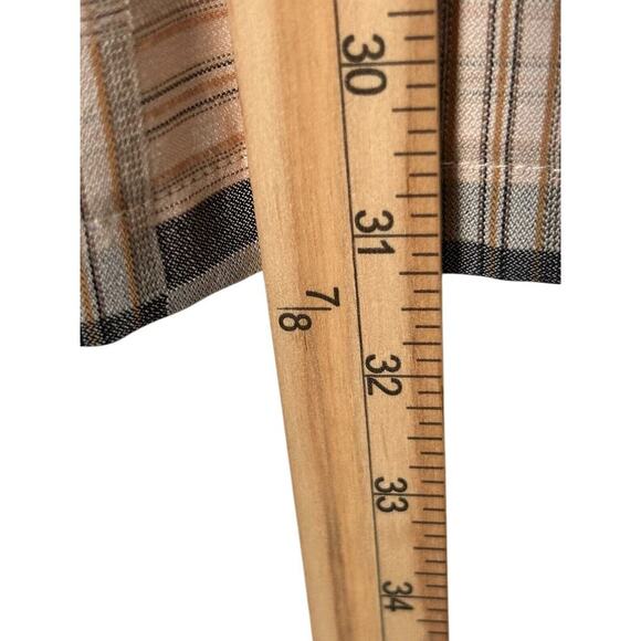 Pretty Garbage Pants Womens Size L Black Beige Checkered Plaid Wide Leg Boho - Picture 14 of 16